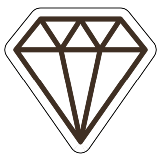 Diamond Sticker (Brown)